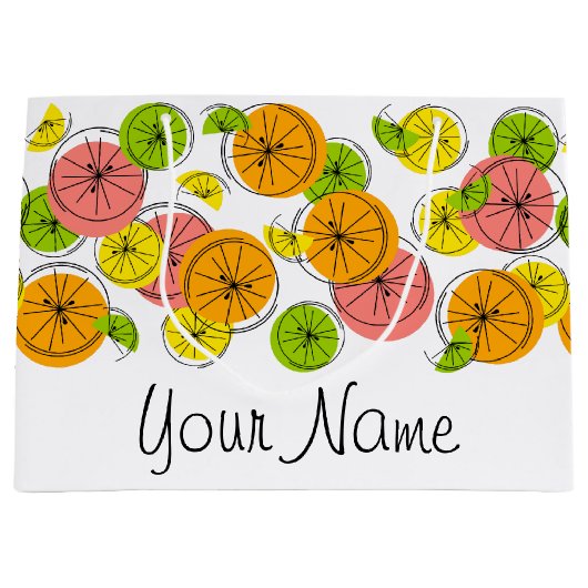 Citrus Name gift grote tas Groot Cadeauzakje (Voorkant)