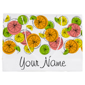 Citrus Name gift grote tas Groot Cadeauzakje (Achterkant)