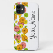 Citrus 'Name' iPhone case horizontaal (Achterkant)