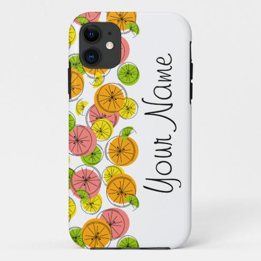 Citrus 'Name' iPhone case horizontaal (Achterkant)
