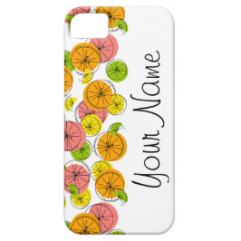 Citrus 'Name' iPhone case horizontaal