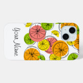 Citrus 'Name' iPhone case verticaal (Achterkant (horizontaal))