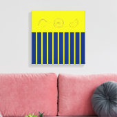 Citrus Navy Keuken Thema Poster Canvas Afdruk (Insitu (Woonkamer))