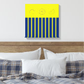 Citrus Navy Keuken Thema Poster Canvas Afdruk (Insitu (Slaapkamer))