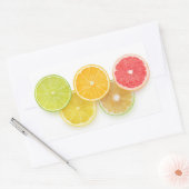Citrus Olympische Spelen Rechthoekige Sticker (Envelop)