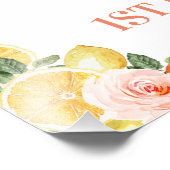 Citrus onze belangrijkste knijp 1e verjaardag welk foto afdruk (Hoek)