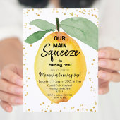 Citrus onze belangrijkste squeeze verjaardagsfeest kaart