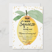 Citrus onze belangrijkste squeeze verjaardagsfeest kaart (Voorkant)