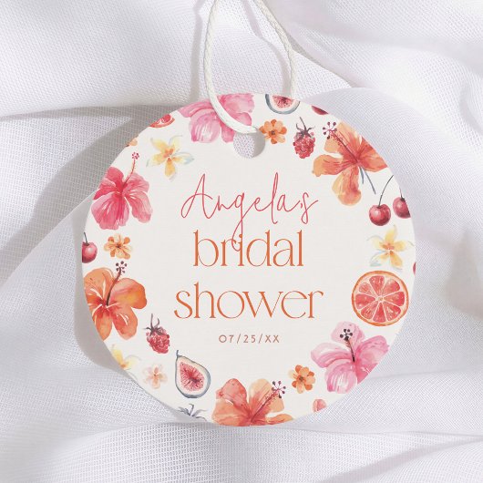 Citrus Orange Bruiloft Dank Je Bedankjes Labels
