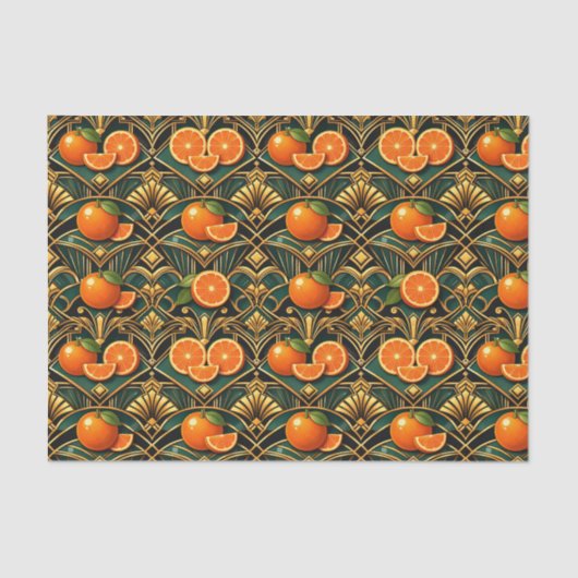 Citrus Orange Deco Tissuepapier (Voorkant)