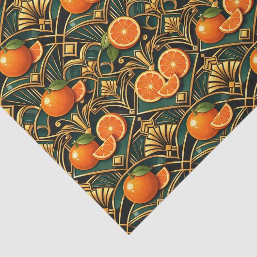 Citrus Orange Deco Tissuepapier (Detail)