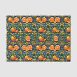 Citrus Orange Tiffany Style Tissuepapier