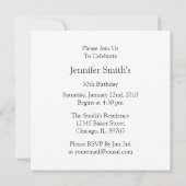 Citrus Oranje Birthday Party Kaart (Achterkant)