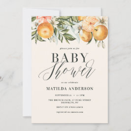 Citrus, oranje + bloesems