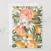Citrus, oranje + bloesems (Achterkant)