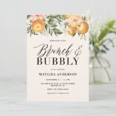 Citrus, oranje + bloesems (Staand voorkant)