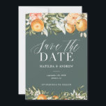 Citrus, oranje   bloesems huwelijk, behalve de dat<br><div class="desc">Citrus,  oranje   bloesem bruiloft,  behalve de date uitnodiging. Mooie waterverf,  vruchten- en bloemtekeningen. Partij van een collectie.</div>