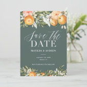 Citrus, oranje + bloesems huwelijk, behalve de dat (Staand voorkant)