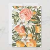 Citrus, oranje + bloesems huwelijk, behalve de dat (Achterkant)
