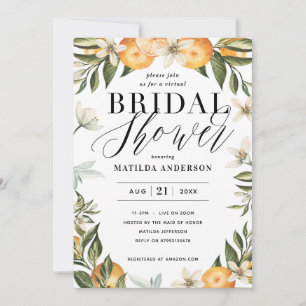 Citrus oranje blossom virtueel vrijgezellenfeest