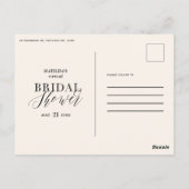 Citrus oranje blossom virtueel vrijgezellenfeest briefkaart (Achterkant)