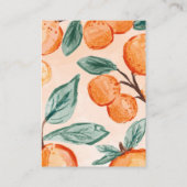 Citrus Oranje Book Request for Baby Kaart Insert (Achterkant)
