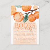 Citrus Oranje Book Request for Baby Kaart Insert (Voorkant)