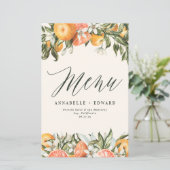 Citrus oranje botanische moderne rustige (Staand voorkant)