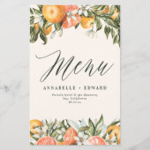 Citrus oranje botanische moderne rustige (Voorkant)