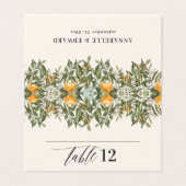 Citrus oranje botanische moderne rustige plaatskaa kaart (Buitenkant ongevouwen)