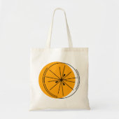 Citrus Oranje canvas tas (Voorkant)