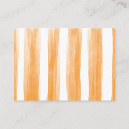 Citrus Oranje Clementine Greenery Diaper Raffle Informatiekaartje (Achterkant)