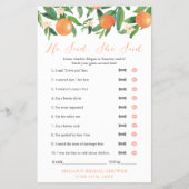 Citrus Oranje Couples Shower zei dat ze speelde Flyer (Voorkant)