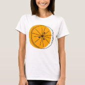 Citrus Oranje Dames-T-shirt T-shirt (Voorkant)