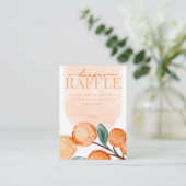 Citrus Oranje Diaper Raffle Kaart invoegen (Staand voorkant)