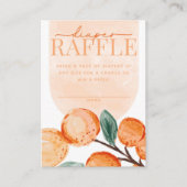 Citrus Oranje Diaper Raffle Kaart invoegen (Voorkant)