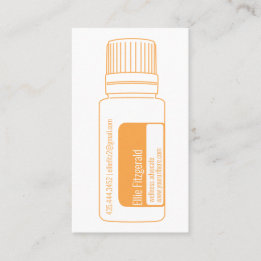Citrus Oranje Essential Oil Bottle Visitekaartje