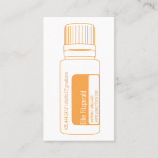 Citrus Oranje Essential Oil Bottle Visitekaartje