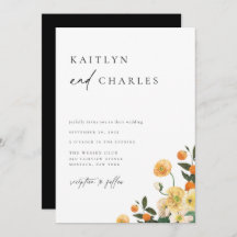 Citrus Oranje Floral Wedding