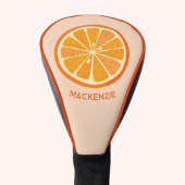 Citrus Oranje Fruit, op maat gesneden Golfheadcover