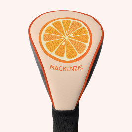 Citrus Oranje Fruit, op maat gesneden Golfheadcover