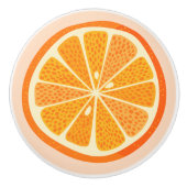 Citrus Oranje Fruitenvun Keramische Knop (Voorkant)