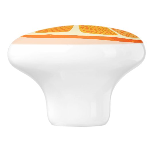 Citrus Oranje Fruitenvun Keramische Knop (Zijkant)