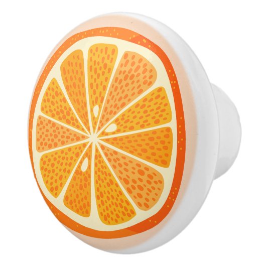Citrus Oranje Fruitenvun Keramische Knop (Rechts)