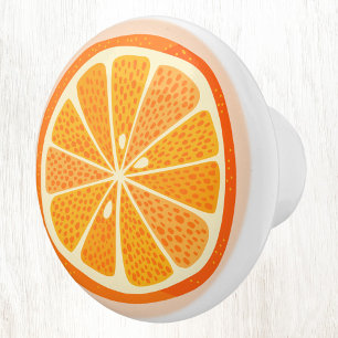 Citrus Oranje Fruitenvun Keramische Knop