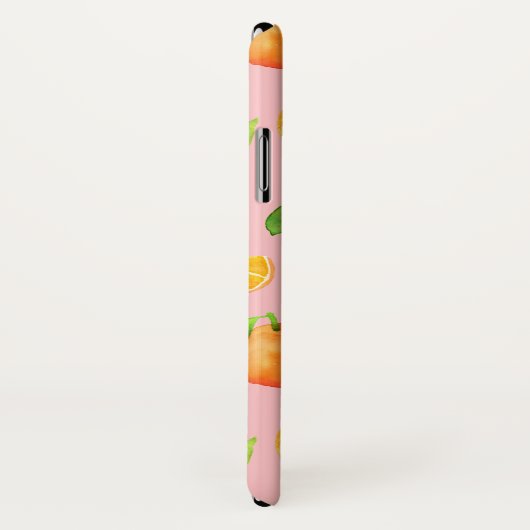 Citrus Oranje Fruitpatroon | Jouw namen toevoegen Case-Mate iPhone Case (Achterkant / rechts)