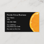 Citrus Oranje-fruitthema, vers Visitekaartje (Voorkant)