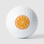 Citrus Oranje Fun Fruit Golfballen (Voorkant)