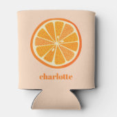 Citrus Oranje Fun, gepersonaliseerd Blikjeskoeler (Achterkant)