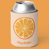 Citrus Oranje Fun, gepersonaliseerd Blikjeskoeler
